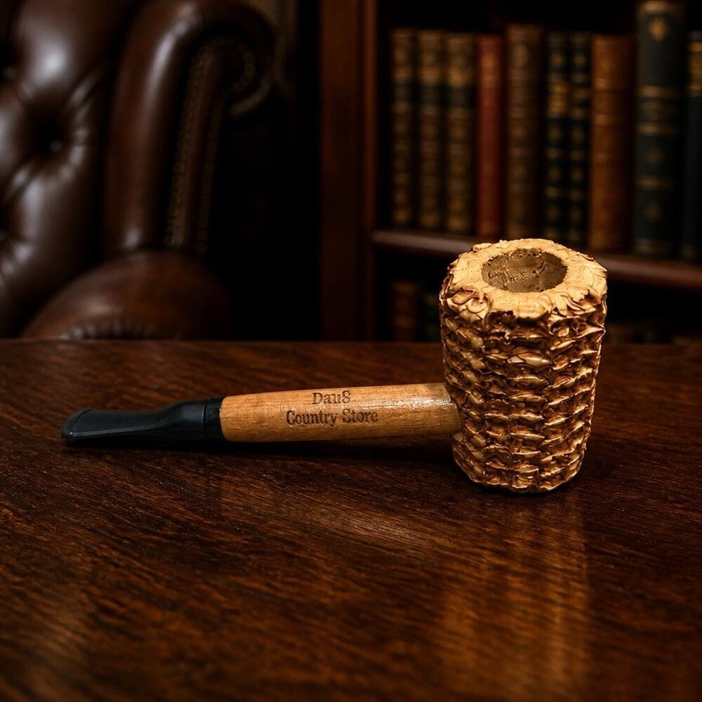 Missouri Meerschaum Let Freedom Ring 5th Avenue Straight Corn Cob Pipe - 5639